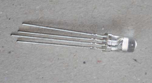 Led RBG anode commune 4-pin F5 5mm diode.